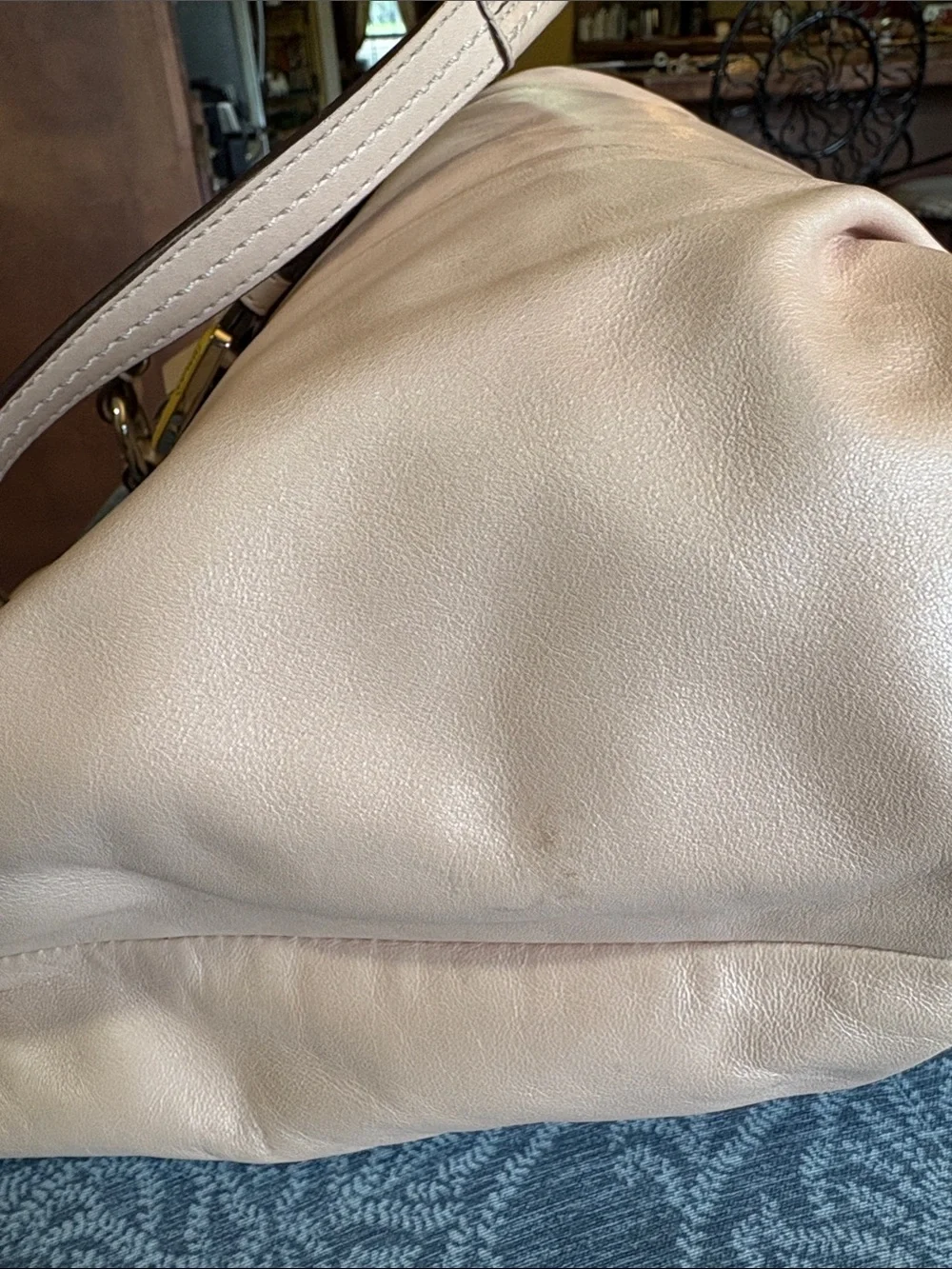 COACH Soho Leather Tote SHELL PINK/PEACH Bag Purse